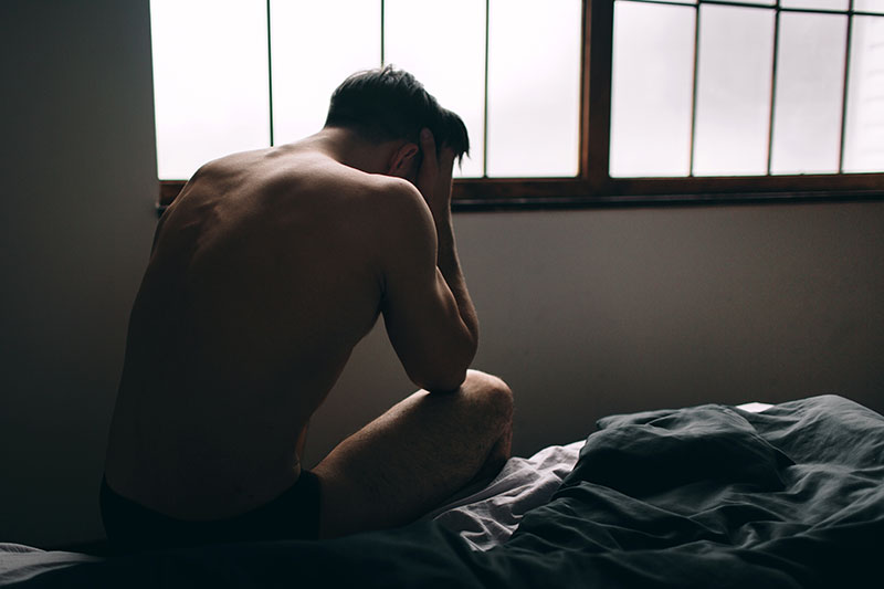Depression gehört zu Sexsucht Symptome