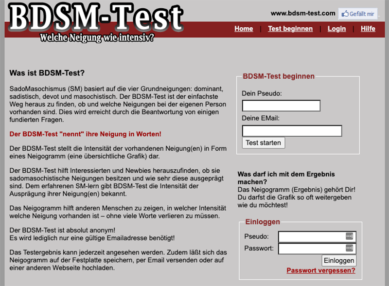 bdsm-test.com Kink Neigungstest